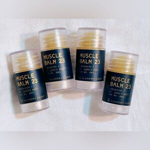 ALCHEMY CODE’s MUSCLE BALM 23, set of 4, NEW